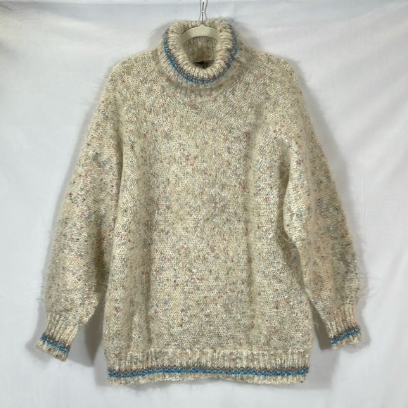 Sweaters - Nethy Products Sweater Made In Scotland Hand Framed Chunky Oversized Mohair Wool
